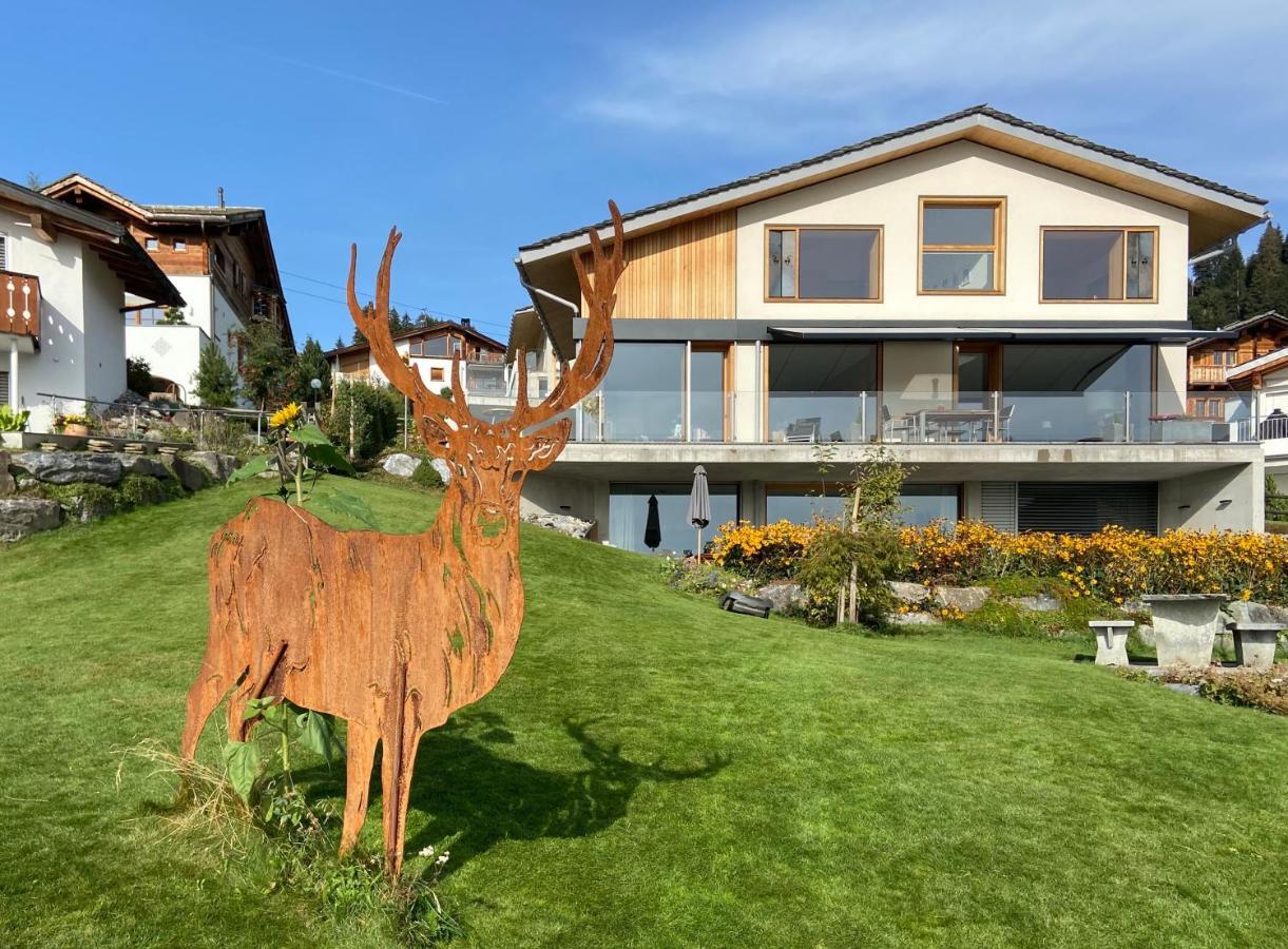 Casa Admisa, Spektakulaere Aussicht, Ski In And Out, Hochwertige Einrichtung, Valserstein Und Eiche Flims Eksteriør billede