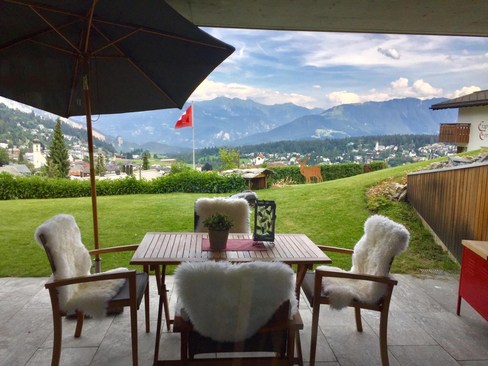 Casa Admisa, Spektakulaere Aussicht, Ski In And Out, Hochwertige Einrichtung, Valserstein Und Eiche Flims Eksteriør billede