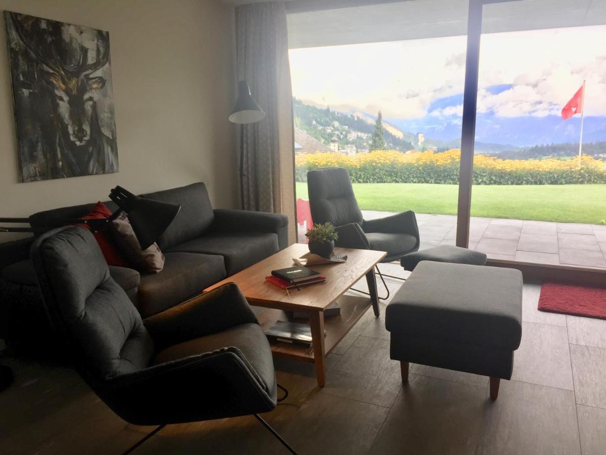 Casa Admisa, Spektakulaere Aussicht, Ski In And Out, Hochwertige Einrichtung, Valserstein Und Eiche Flims Eksteriør billede