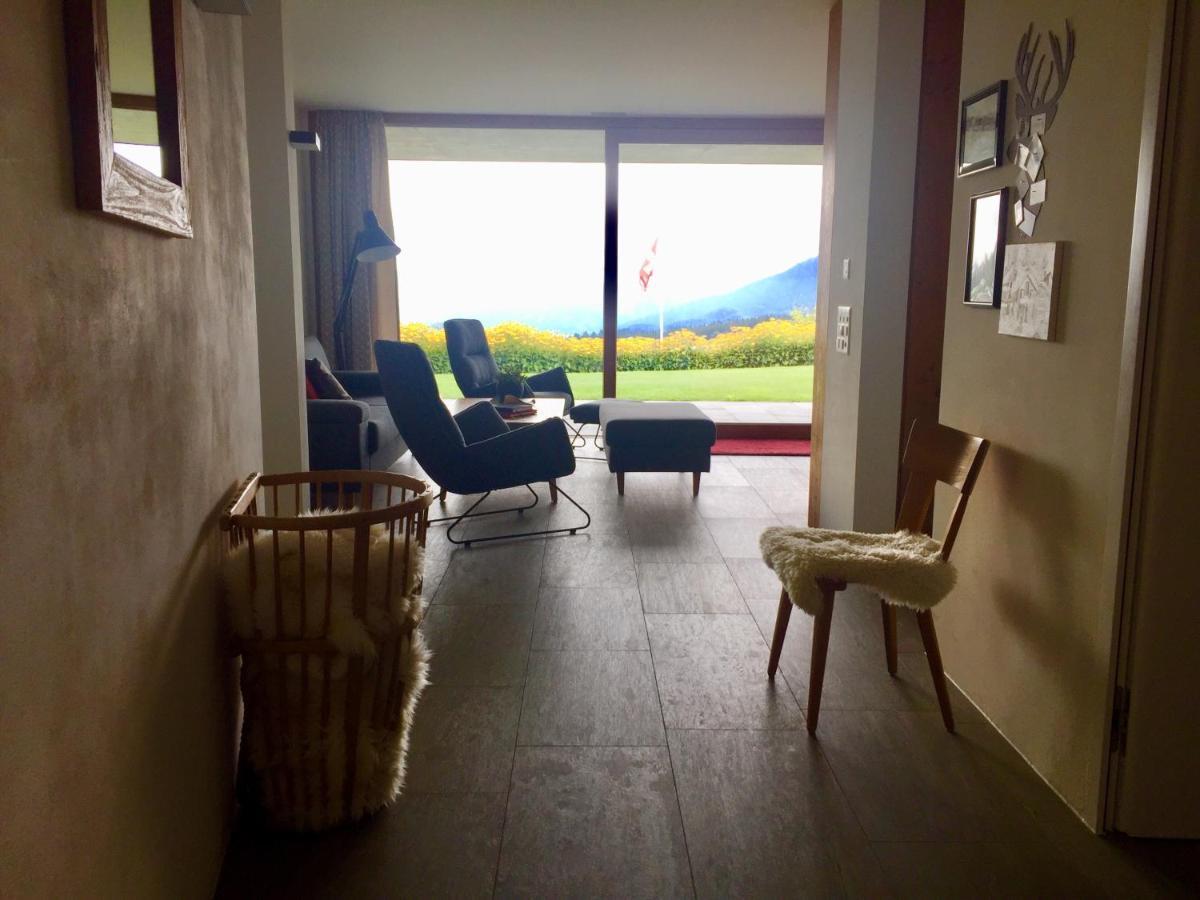 Casa Admisa, Spektakulaere Aussicht, Ski In And Out, Hochwertige Einrichtung, Valserstein Und Eiche Flims Eksteriør billede
